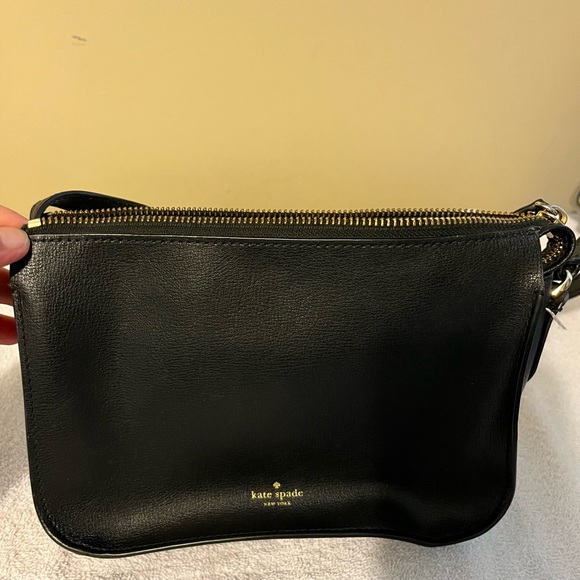 kate spade Bags Kate Spade Crossbody Purse Black Leather Euc Poshmark